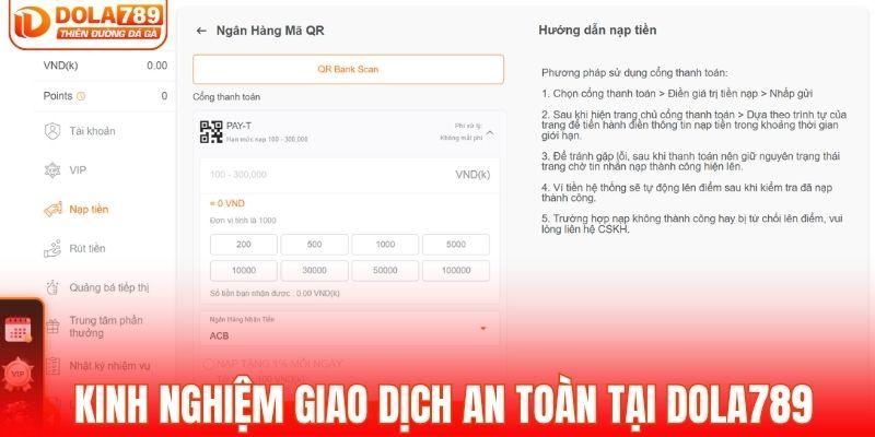 Bí quyết giao dịch an toàn tại DOLA789