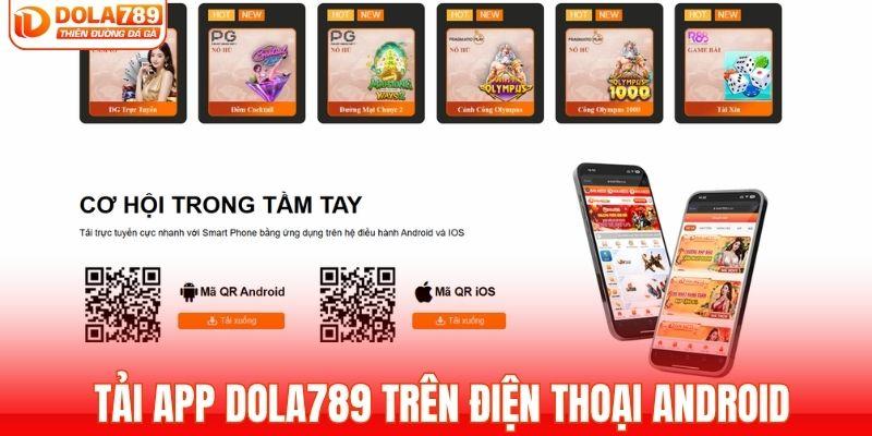 Các bước tải app DOLA789 trên Android