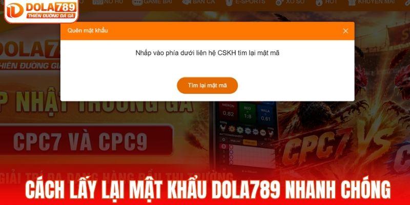 Quên mật khẩu DOLA789 và cách lấy lại